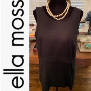 Ella Moss Black & Lace Blouse (s)
